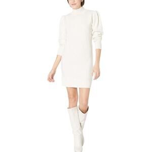 NEW STEVE MADDEN Cream Viscose Break My Stride Sweater Dress Size XS